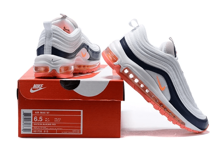 Giày Nike Wmns Air Max 97 'Platinum Navy Orange' 921733-015 - Ảnh 5