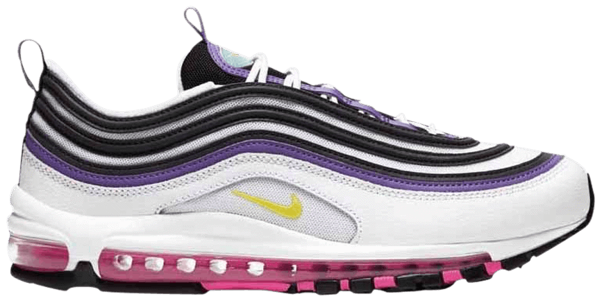 Giày Nike Air Max 97 'White Dynamic Yellow Violet' 921826-106