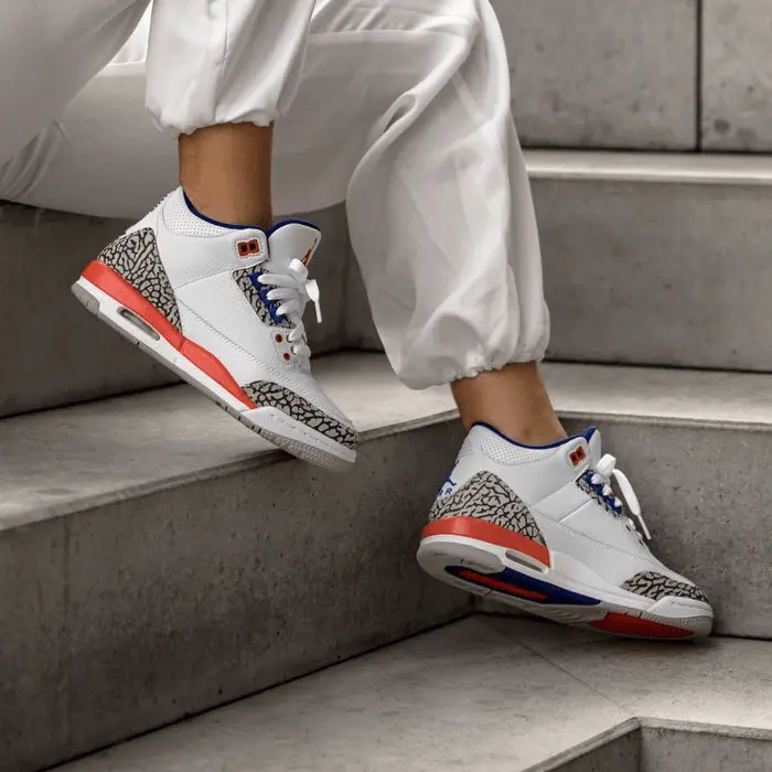 Giày Nike Air Jordan 3 Retro GS 'Knicks' 398614-148 - Ảnh 4