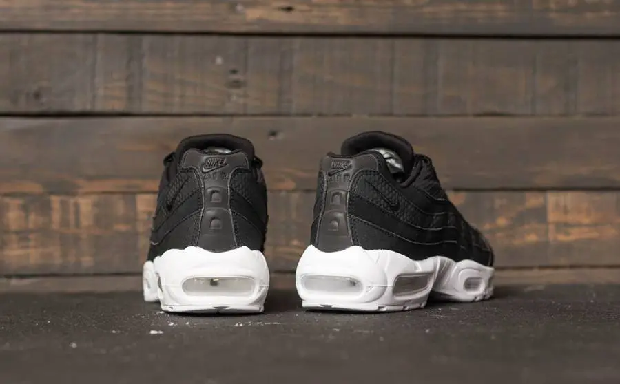 Giày Nike Air Max 95 Premium SE 'Black White' 924478-001 - Ảnh 4