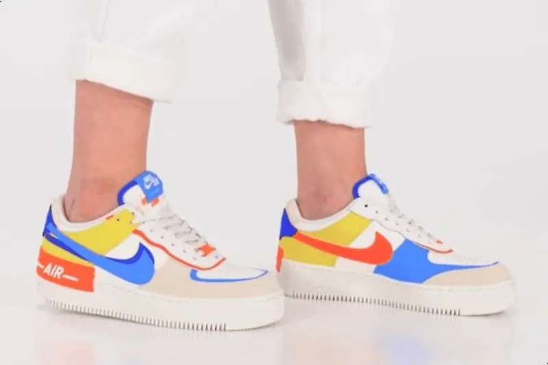Giày Nike Air Force 1 Low Shadow Sail 'Orange University Blue' CI0919-115 - Ảnh 5