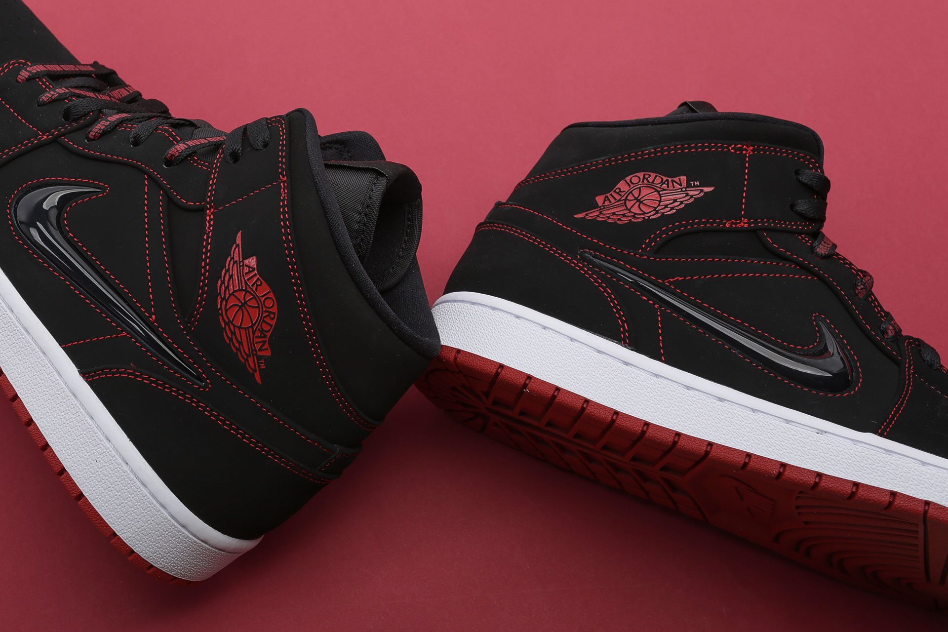 jordan 1 mid fearless come fly with me on feet