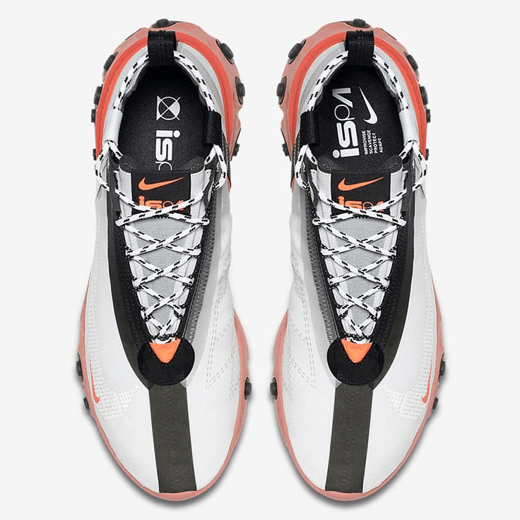 Giày Nike React Runner Mid White Light Crimson AT3143-100 - Ảnh 3