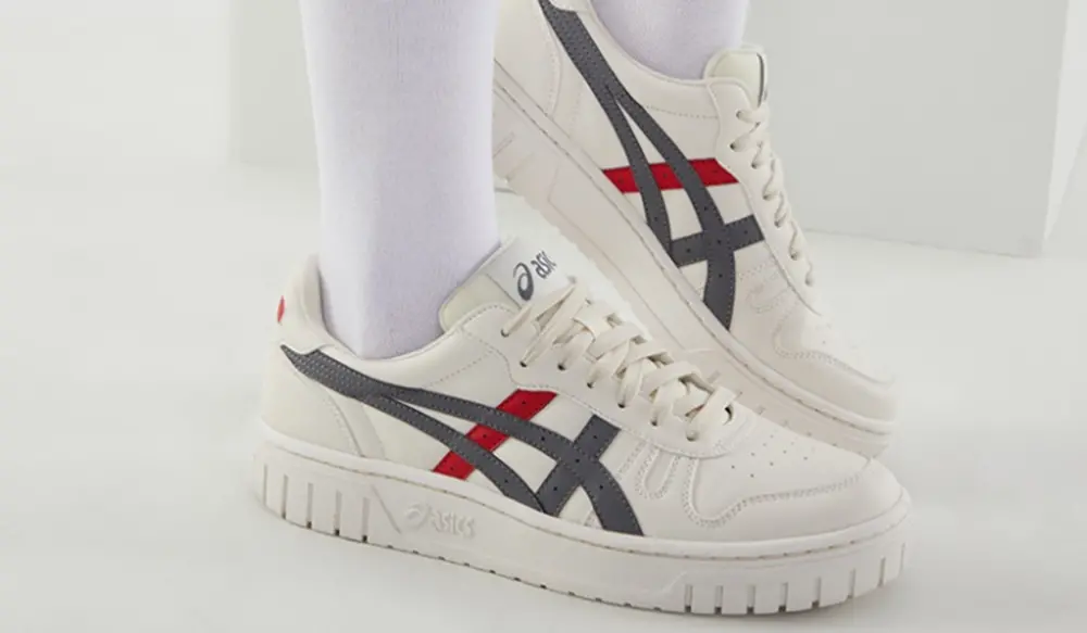 Alternative view of Giày Asics Court MZ 'White Gray' 1203A127-101