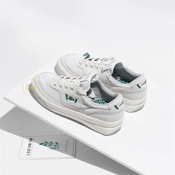 Giày Lacoste Men's G80 OG Leather and Textile Sneakers 39SMA0085-03A - Ảnh 3