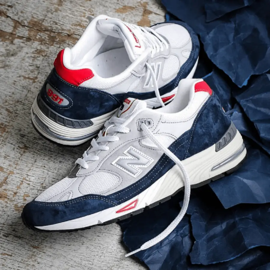 Giày New Balance 991 Made In England ‘Grey Blue’ M991GWR - Ảnh 6
