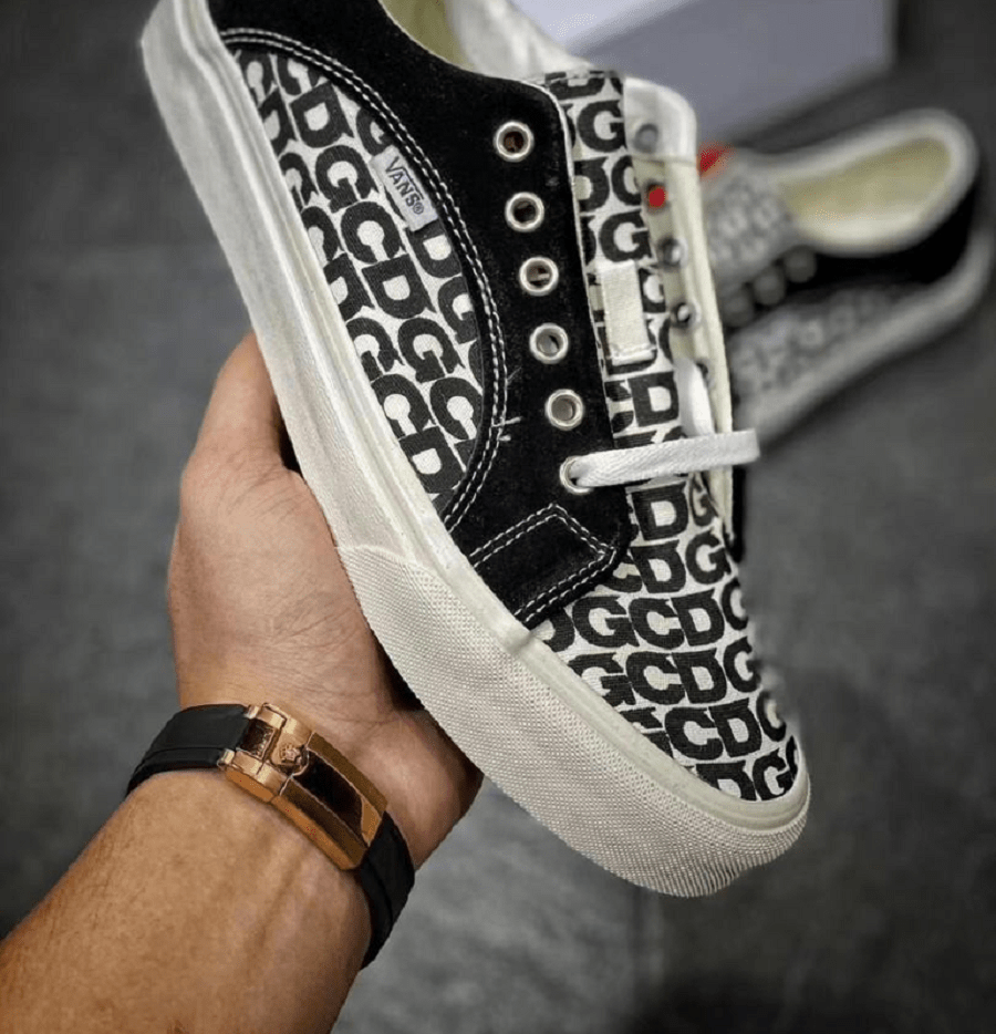 Giày Vans Comme des Garçons x Lampin 'CDG Print' VN0A4P3WWY9 - Ảnh 4