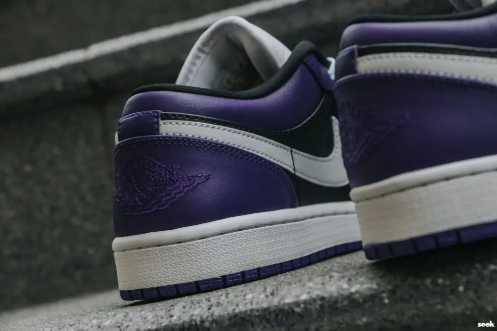 Giày Nike Air Jordan 1 Low 'Purple Black' 553558-501 - Ảnh 7