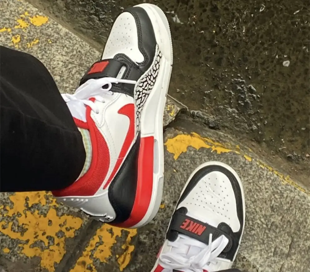 Alternative view of Giày Nike Air Jordan Legacy 312 Low GS 'Fire Red' CD9054-160