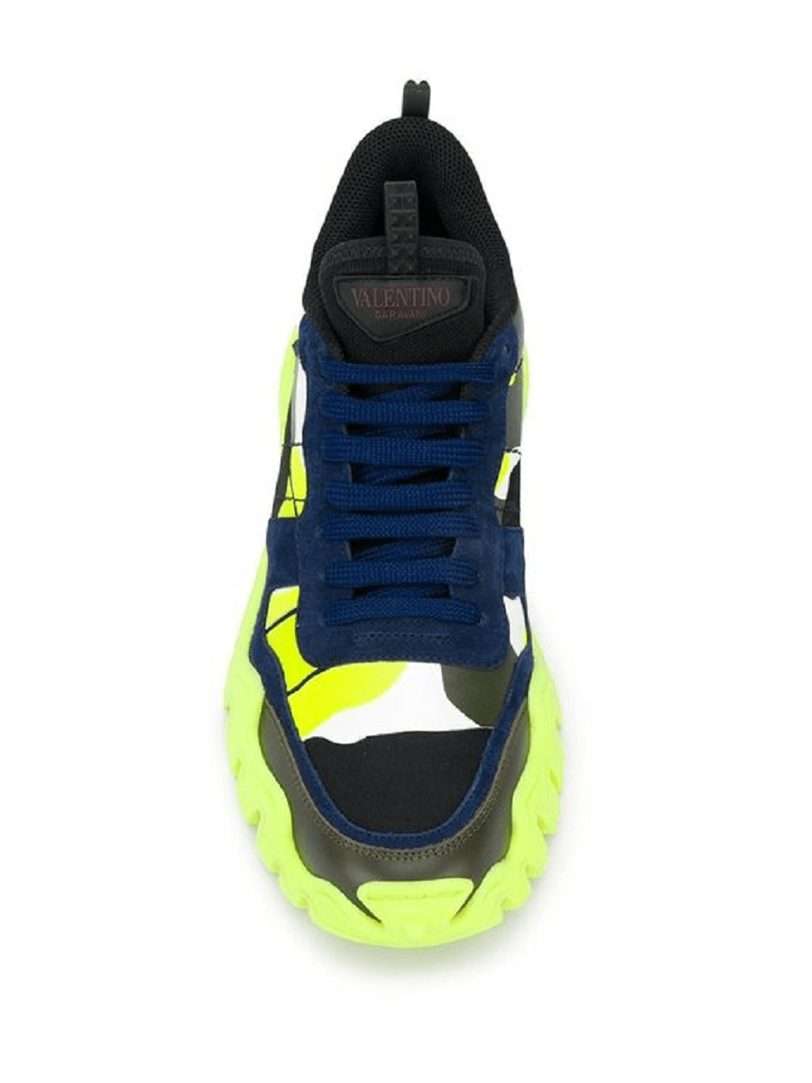 Giày Valentino Rockrunner Plus 'Camo Yellow' UY2S0C88NPG55Y - Ảnh 2
