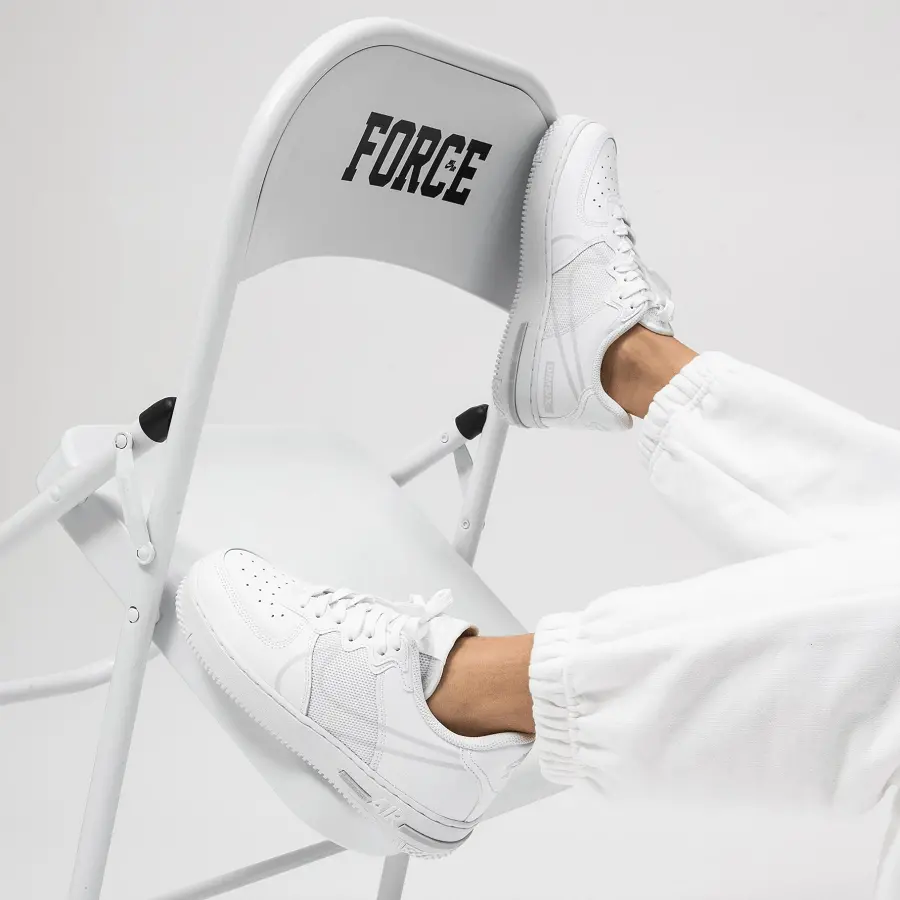 Alternative view of Giày Nike Air Force 1 React 'All White' CT1020-101