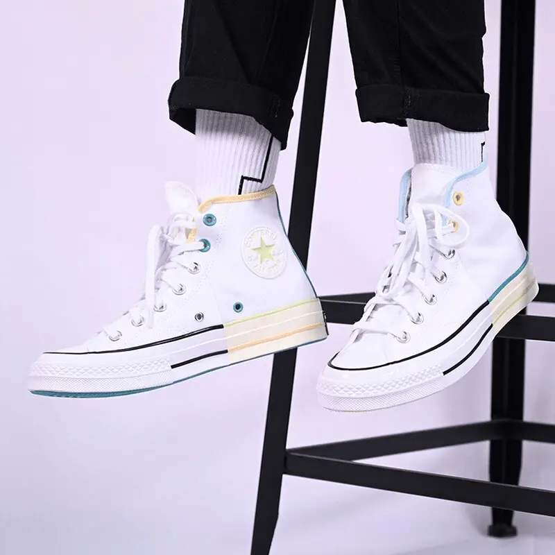 Giày Converse Chuck 70 High 'White Pack Chambray Blue' 171179C - Ảnh 3