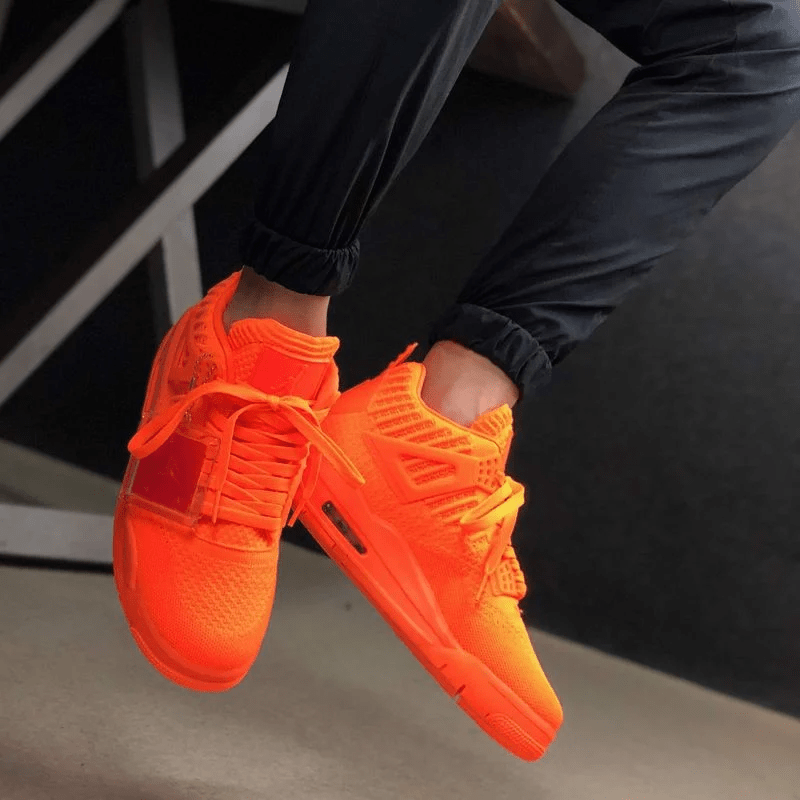 Giày Nike Air Jordan 4 Flyknit 'Total Orange' AQ3559-800 - Ảnh 9