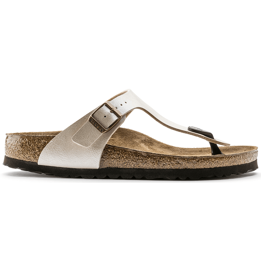 Dép Birkenstock Gizeh Birko Flor 'Pearl White' 943871