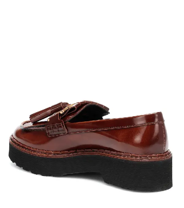 Giày Tod’s KATE LOAFERS IN LEATHER IN BROWN XXW80C0DF40SHAYX01 - Ảnh 5