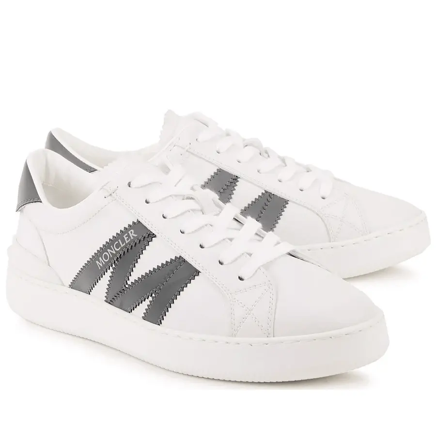 Giày Moncler Monaco M Trainers 'White Silver' I109B4M00220M3158P09 - Ảnh 5