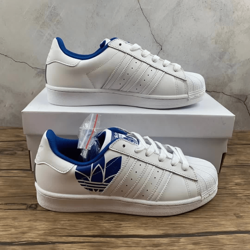 Giày Adidas Superstar 'Trefoil Print Royal Blue' FY2826 - Ảnh 5