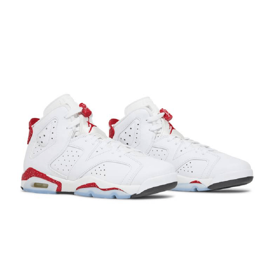 Giày Nike Air Jordan 6 Retro Red Oreo GS 'White Red' 384665-162 - Ảnh 3