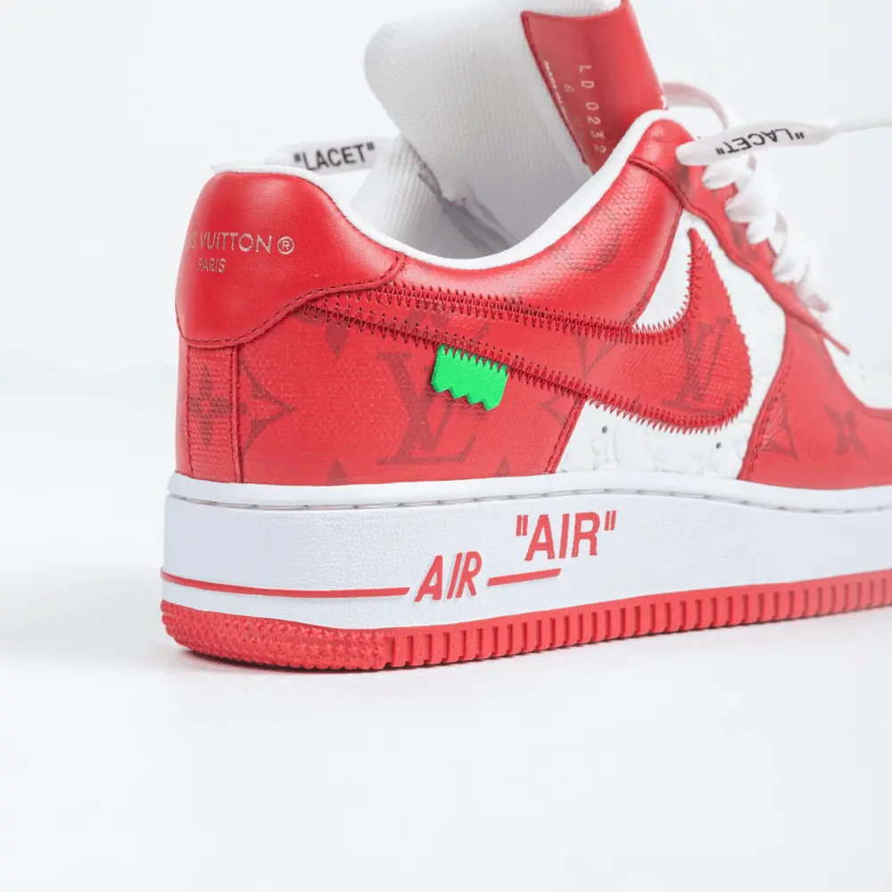 Giày Nike Air Force 1 Low x Louis Vuitton Virgil Abloh 'White Red' CT1741-002 - Ảnh 3