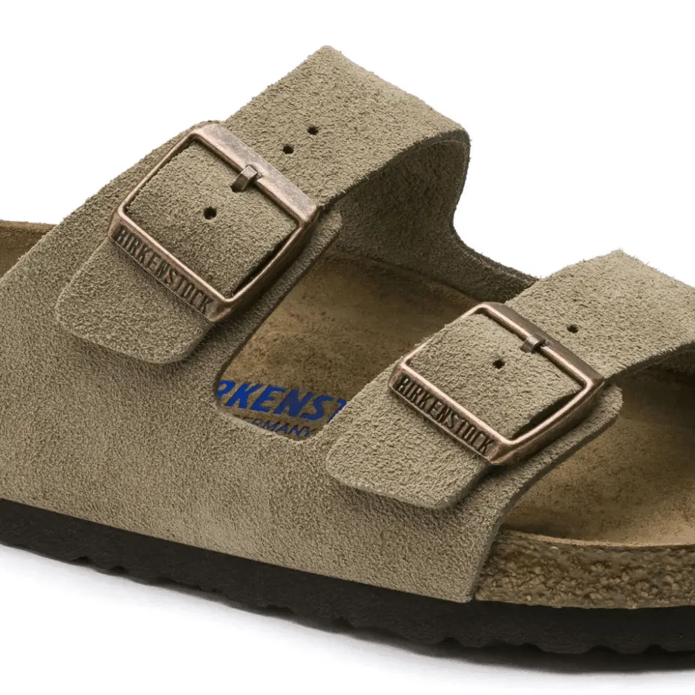 Alternative view of Dép Birkenstock Arizona Soft Footbed Suede 'Taupe' 951303