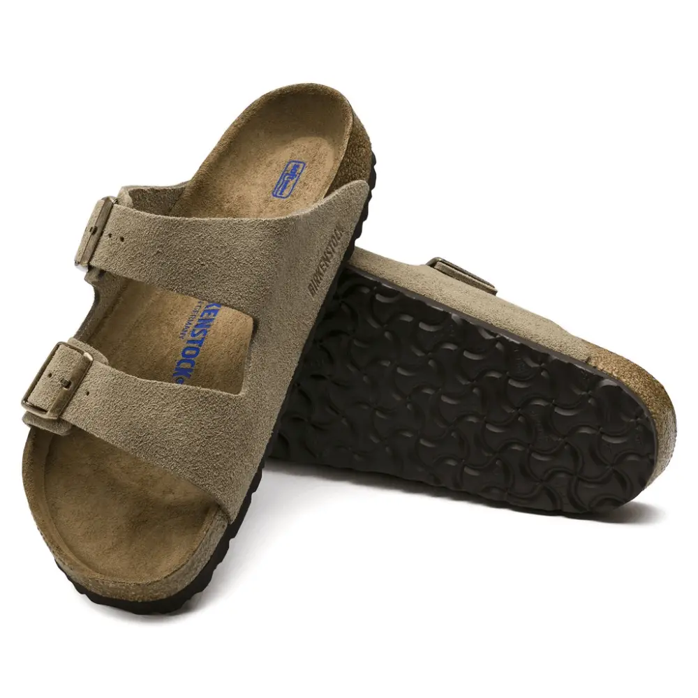 Dép Birkenstock Arizona Soft Footbed Suede 'Taupe' 951303 - Ảnh 4