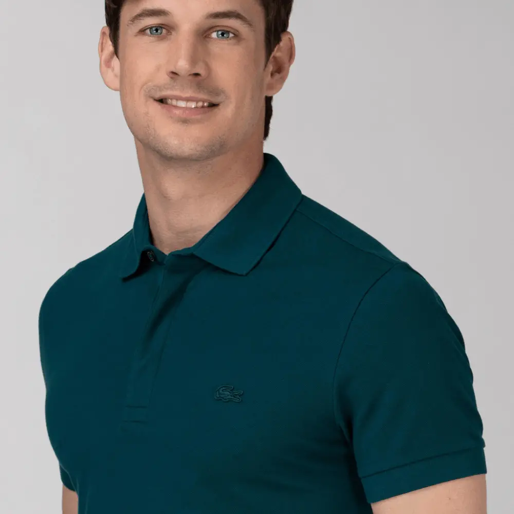 Áo Lacoste Paris Polo Shirt Regular Fit 'Dark Green' PH5522-2S9 - Ảnh 3