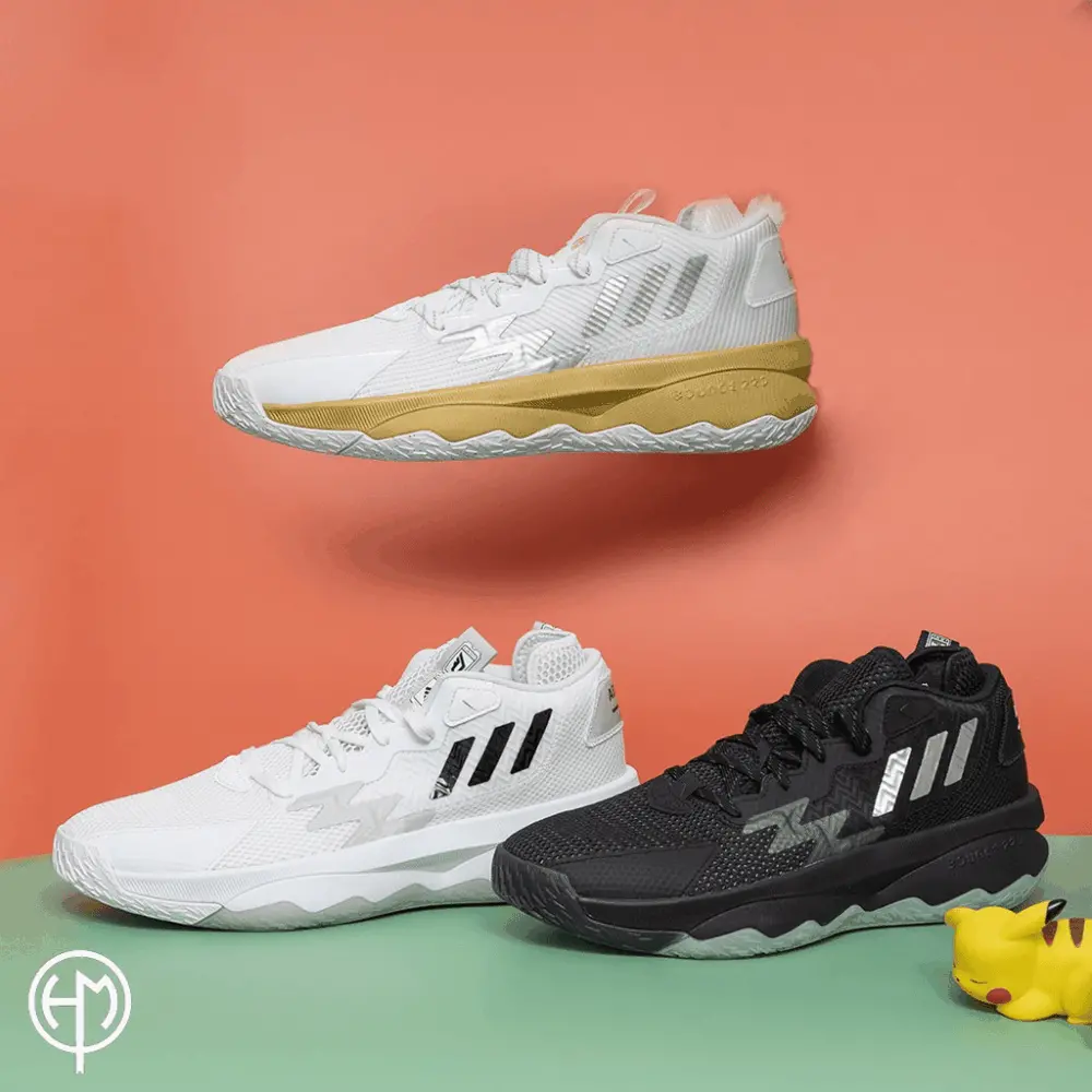 Alternative view of Giày Adidas Dame 8 Laheem The Dream 'White' GY1755