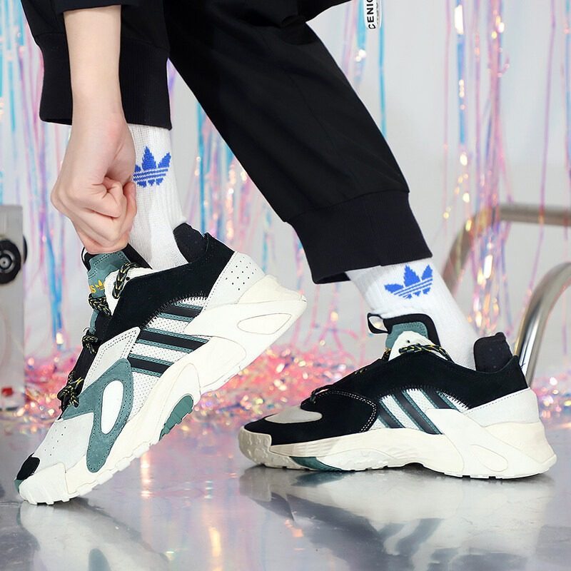 Giày Adidas Originals Streetball J Black White FV5147 - Ảnh 7