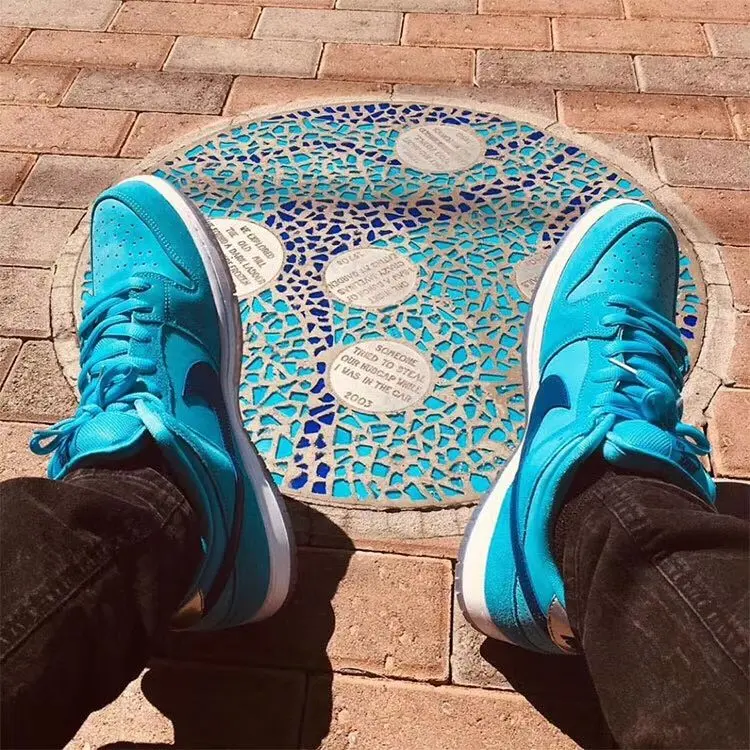 Giày Nike Dunk Low SB 'Blue Fury' BQ6817-400 - Ảnh 4