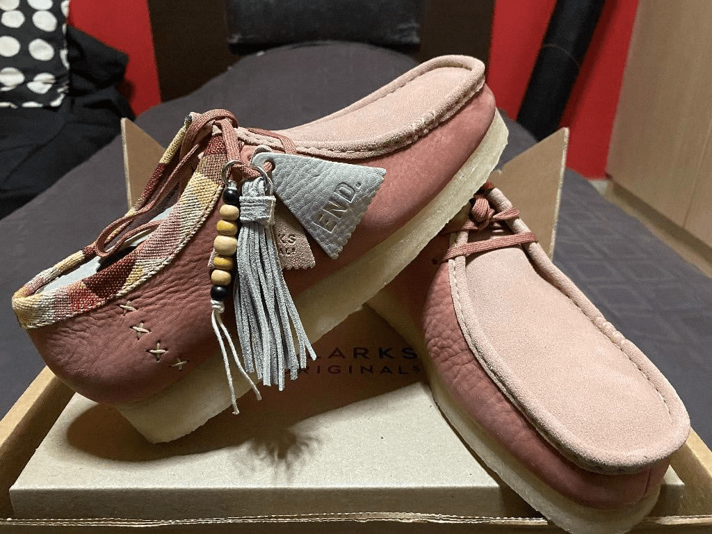 Giày Clarks x END Wallabee 'Pink' 261-50698 - Ảnh 6
