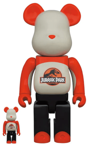Mô Hình Jurassic Park Be@rbrick 100% + 400% 'Orange' 97829-JPK-0104