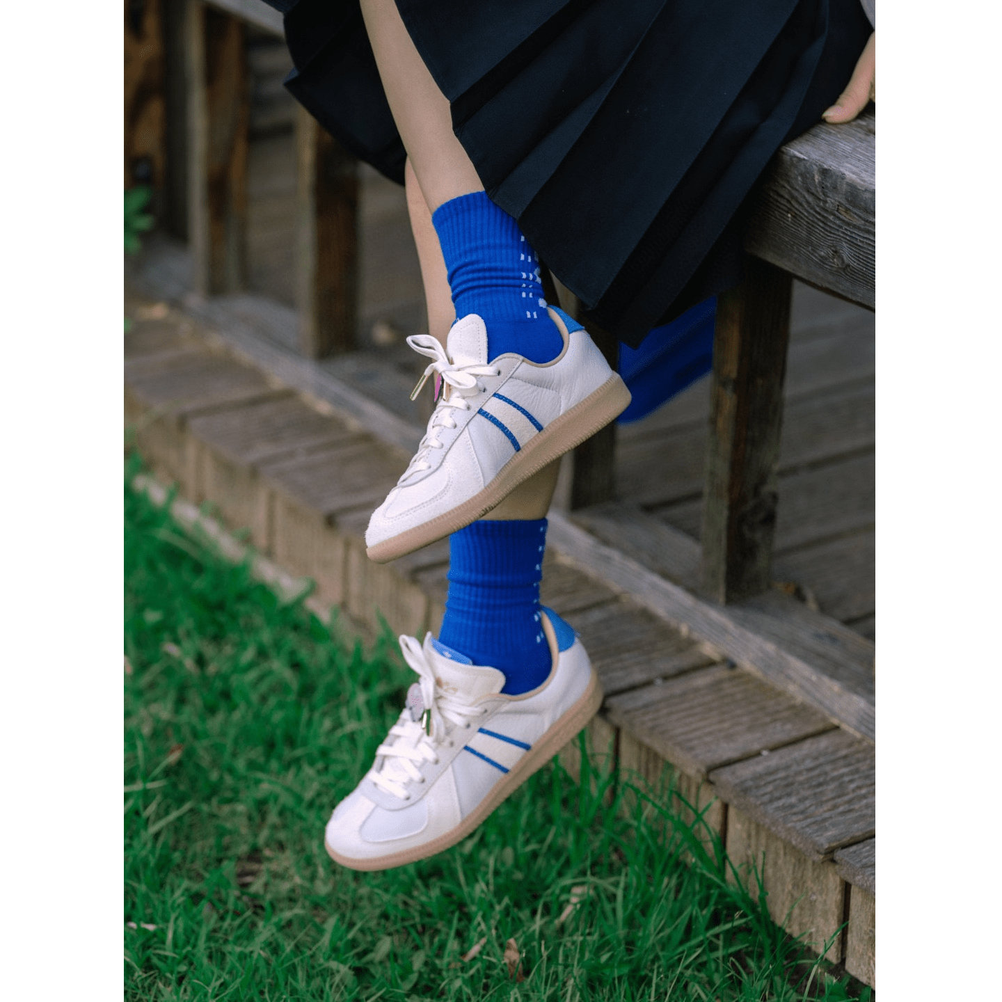 Giày Adidas BW Army Utility Original 'White Blue' HQ6457 - Ảnh 5