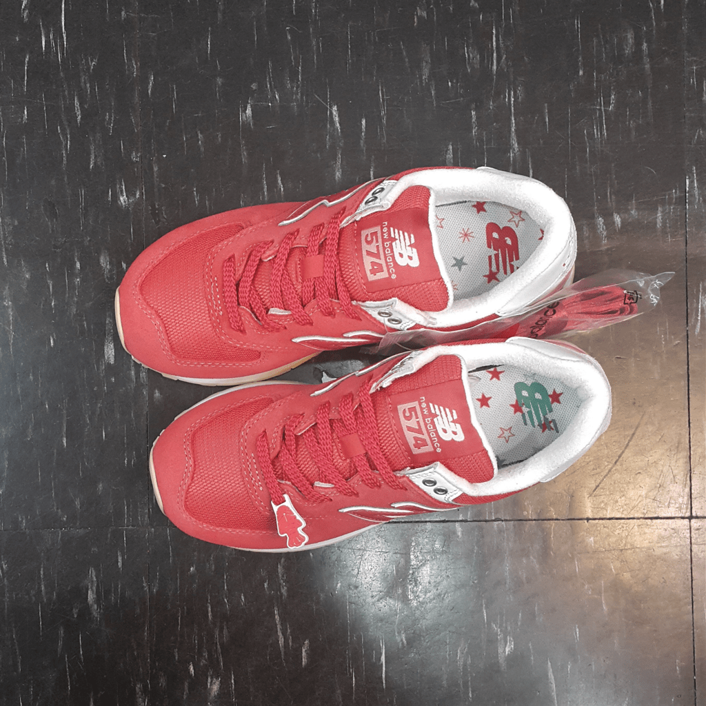 Giày New Balance 574 'Red White' WL574TAD - Ảnh 2