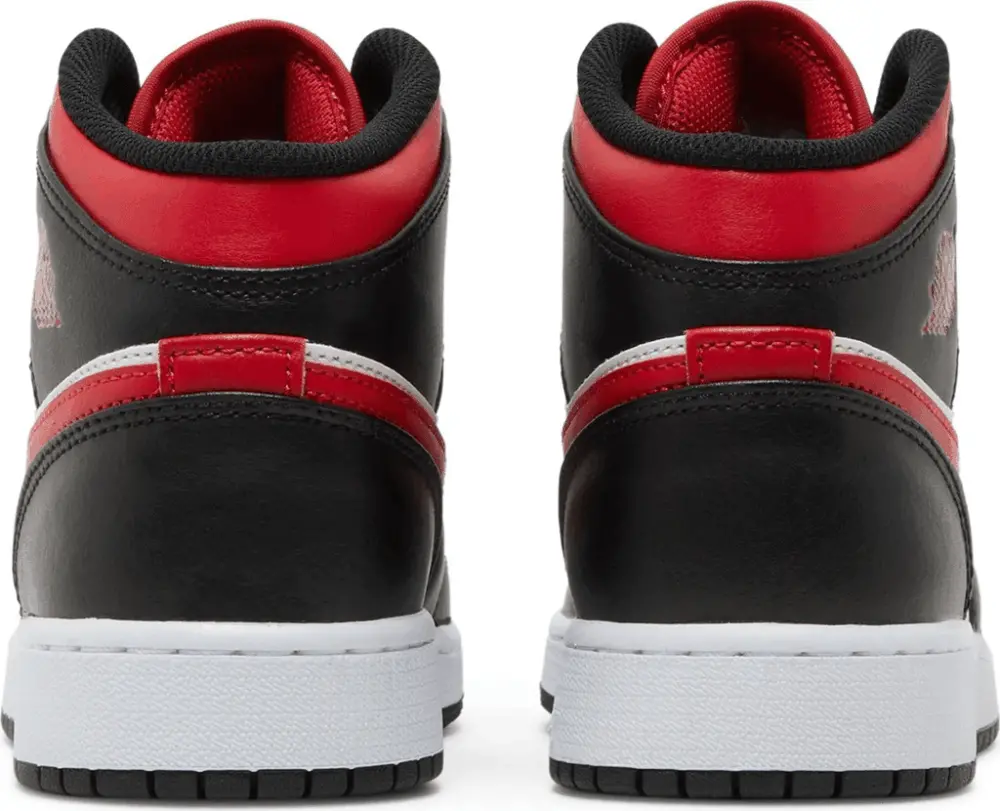 Giày Nike Air Jordan 1 Mid 'Black Fire Red' 554725-079 - Ảnh 5