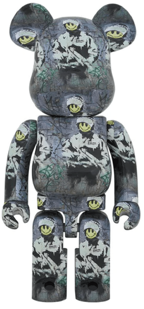 Mô Hình Brandalism Be@rbrick 1000% 'Riot Cop' 98260-RCP-1000