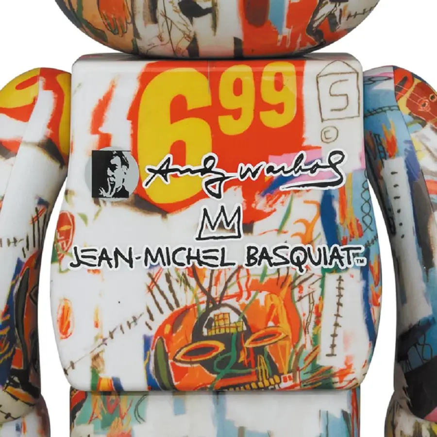Alternative view of Mô Hình Bearbrick Andy Warhol + Jean-Michel Basquiat 98277-AWB-0104