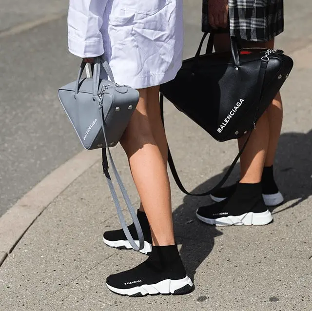 Giày Balenciaga Speed Trainer Mid 'Black' 458653-W05G0-1000 - Ảnh 4