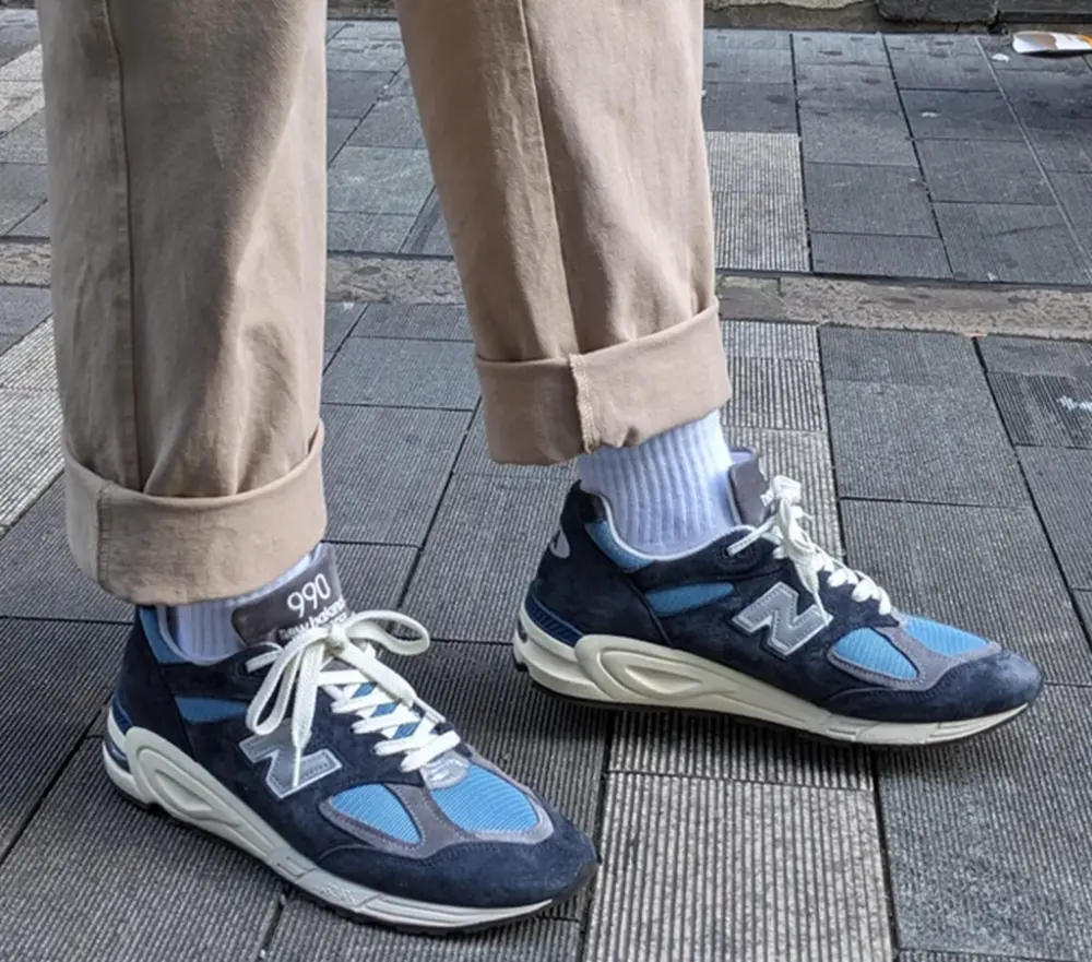 Alternative view of Giày New Balance 990v2 'MiUSA Teddy Santis Navy Castlerock' M990TB2