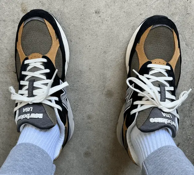 Alternative view of Giày New Balance 990v3 ‘MiUSA Black Tan’ M990BB3