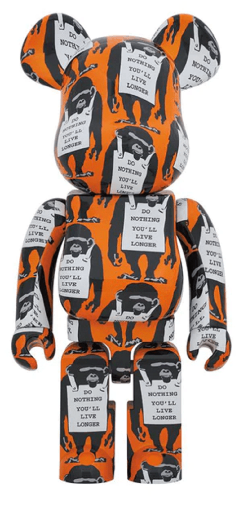 Mô Hình Brandalism Be@rbrick 1000% 'Monkey Sign' 99298-MKS-1000