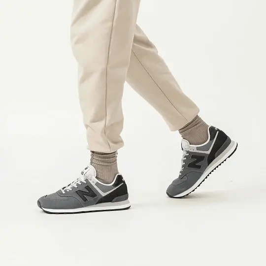 Giày New Balance 574 'Grey Black' ML574OS2 - Ảnh 5