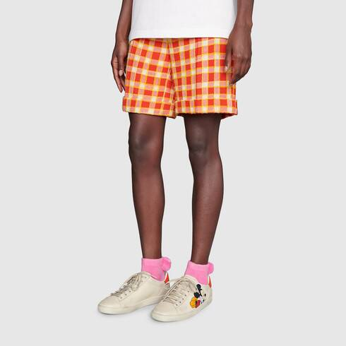 Giày Disney x Gucci Ace Low 'Mickey Mouse Ivory' 60369-AYO70-9591 - Ảnh 5