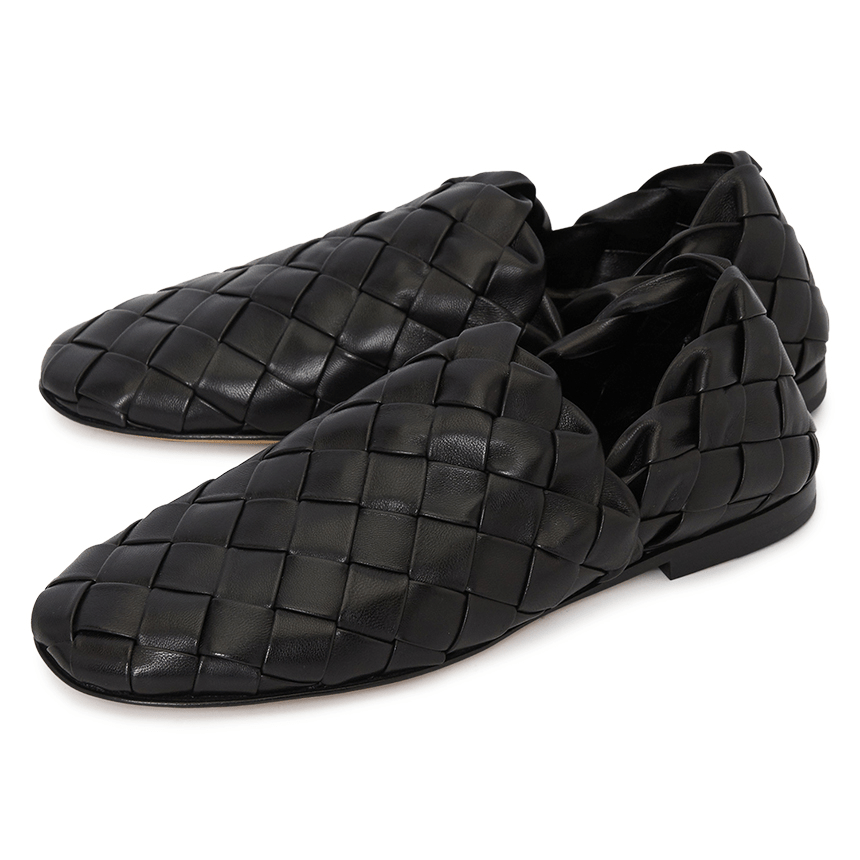 Giày Bottega Veneta Intrecciato 'Black' 651029-V09F0-1000 - Ảnh 4