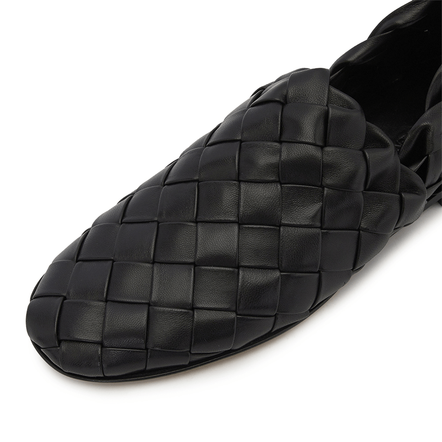 Giày Bottega Veneta Intrecciato 'Black' 651029-V09F0-1000 - Ảnh 2