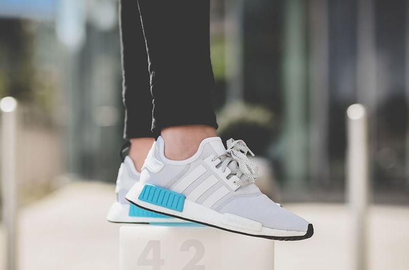 Giày Adidas NMD R1 'Cyan Blue' S80207 - Ảnh 7