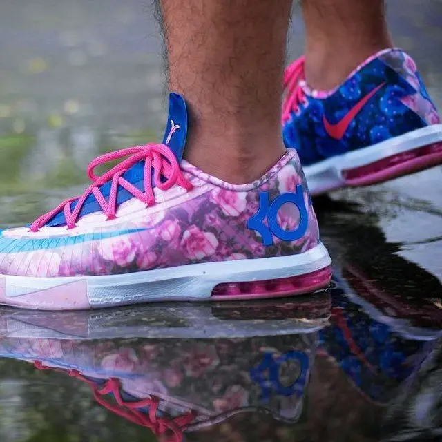 Giày Nike KD 6 Supreme 'Aunt Pearl' 618216-600 - Ảnh 3