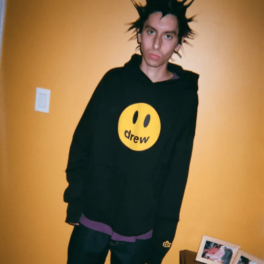 Alternative view of Áo Drew House Deconstructed Mascot Hoodie Black
