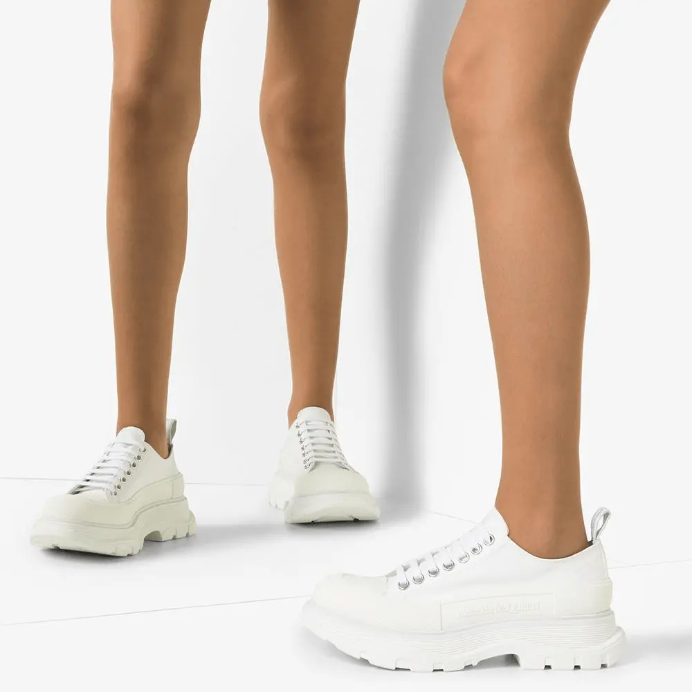 Alternative view of Giày Alexander McQueen Tread Slick 'White' 611705-W4L32-9000