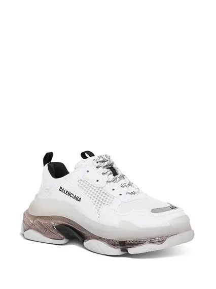 Giày Balenciaga Triple S Clear Sole Sneakers White 544351 W2GS 19012 - Ảnh 3
