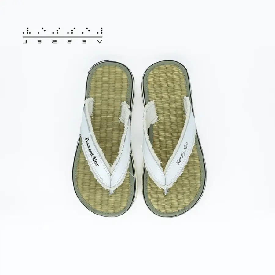 Dép xVESSEL x Peace and After SLIDES Natural - Ảnh 3